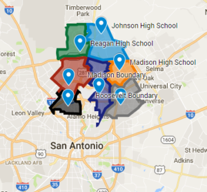 Interactive map of North East Independent School District